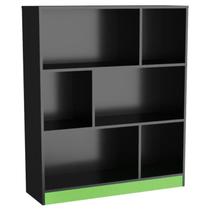 Estante Para Escritorio Gamer B25 Preto Verde NOVAM