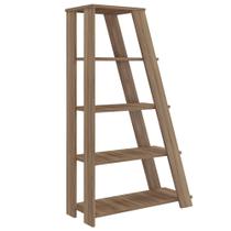 Estante Para Escritório Home Office Multiuso 5 Prateleiras Star A02 Nogal - Lyam Decor Estante Para Escritório Home Office Multiuso 5 Prateleiras Star A02 Nogal - Lyam Decor