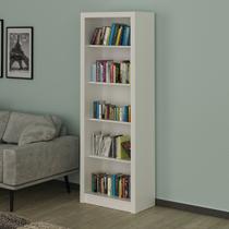 Estante para Escritório Multiuso com 5 Prateleiras MDP Branco Tecnomobili Cor:Branco