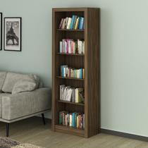 Estante para Escritório Multiuso com 5 Prateleiras MDP Nogal Tecnomobili Estante para Escritório Multiuso com 5 Prateleiras MDP Nogal Tecnomobili