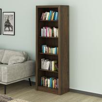 Estante para Escritório Multiuso com 5 Prateleiras MDP Rústico Tecnomobili Estante para Escritório Multiuso com 5 Prateleiras MDP Rústico Tecnomobili