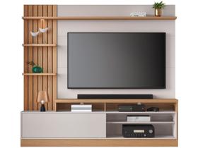 Estante para Home Theater e TV até 65 Polegadas Maceió Freijó e Off White
