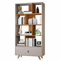 Estante para Livros 1 Gaveta e 3 Prateleiras Giga 179x91x39cm - JCM Movelaria