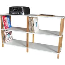 Estante Para Livros 140x38x82 Branca Evolukit