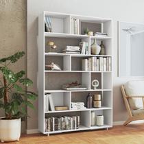 Estante para livros 5 prateleiras 12 nichos euforia yescasa branco