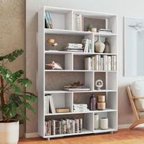 Estante para Livros 5 Prateleiras Branco Be 47 - Brv Estante para Livros 5 Prateleiras Branco Be 47 - Brv