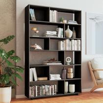 Estante para Livros 5 Prateleiras Preto Be 47 - Brv Estante para Livros 5 Prateleiras Preto Be 47 - Brv