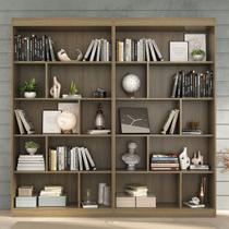 Estante para Livros 8 Prateleiras Avelã Tx Cj-005 - Hecol Móveis Estante para Livros 8 Prateleiras Avelã Tx Cj-005 - Hecol Móveis