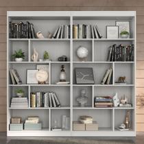 Estante para Livros 8 Prateleiras Branco Tx Cj-005 - Hecol Móveis Estante para Livros 8 Prateleiras Branco Tx Cj-005 - Hecol Móveis