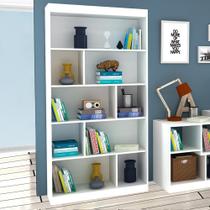 Estante para Livros 93 Cm Branco Tx/Branco Tx HO-2907 - Hecol Móveis Estante para Livros 93 Cm Branco Tx/Branco Tx HO-2907 - Hecol Móveis