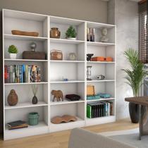 Estante para Livros Alexa 12 Prateleiras Branco - Panorama Móveis Estante para Livros Alexa 12 Prateleiras Branco - Panorama Móveis