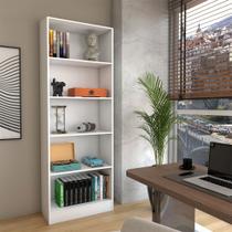Estante para Livros Alexa 4 Prateleiras Branco - Panorama Móveis Estante para Livros Alexa 4 Prateleiras Branco - Panorama Móveis