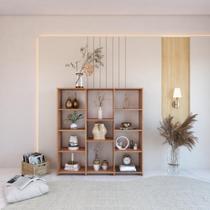 Estante para Livros Baixa 11 Prateleiras 137,5cmx136cm London Yescasa