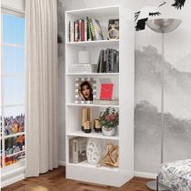 Estante para Livros Clarice 4 Prateleiras Branco - Carioca Móveis Estante para Livros Clarice 4 Prateleiras Branco - Carioca Móveis