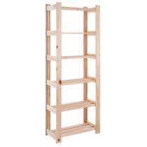Estante para Livros com 6 Prateleiras Modulare Natural Tramontina 91620020 Estante para Livros com 6 Prateleiras Modulare Natural Tramontina 91620020