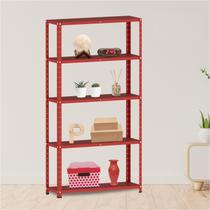 Estante para Livros com Estrutura Metálica 5 Prateleiras