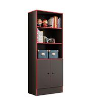 Estante para Livros Cosenza Preto Vermelho