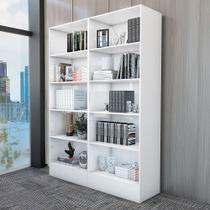 Estante para Livros Duda 8 Prateleiras Branco - Carioca Móveis