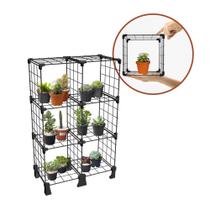 Estante para Livros e Plantas Organizadora Multifuncional 6 Nichos de 20cm 65cm Altura Estante para Livros e Plantas Organizadora Multifuncional 6 Nichos de 20cm 65cm Altura