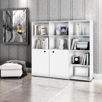 Estante para Livros Escritório Mônaco Branco 09 Prateleiras 12 Nichos Casa Moderna Estante para Livros Escritório Mônaco Branco 09 Prateleiras 12 Nichos Casa Moderna