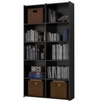 Estante para Livros Holanda Preto Casa Mobilia