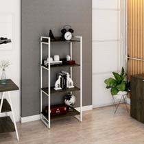 Estante para Livros Industrial 145cmx60cm 4 Prateleiras Kuadra