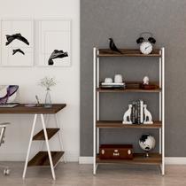 Estante para Livros Industrial 145cmx80cm 4 Prateleiras Kuadra