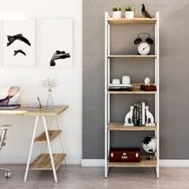 Estante para Livros Industrial 187cmx60cm 5 Prateleiras Kuadra