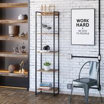 Estante para Livros Industrial Multiuso 5 Prateleiras 187x45cm Dynamica Yescasa Estante para Livros Industrial Multiuso 5 Prateleiras 187x45cm Dynamica Yescasa