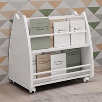 Estante para Livros Infantil Branco - Movelbras