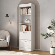 Estante para Livros Livreiro Office com 2 Portas e 2 Prateleiras 53,5cm Vegas