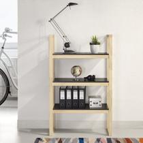 Estante para Livros Multiuso 3 Prateleiras Média Madeira Maciça Guará Yescasa