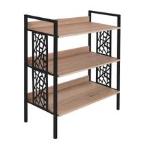 Estante Para Livros Sala Quarto 3 Prateleiras Mdp Reforçadas Armário Aparador De Chão Para Escritório Decoração