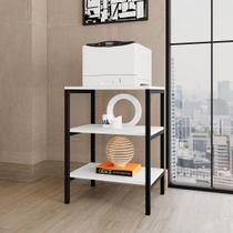 Estante para Livros Slim 2 Prateleiras Preto/Branco - Art Panta
