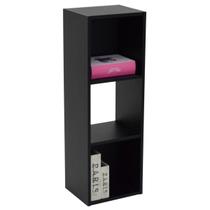 Estante Para Livros Torre 2 Prateleiras 900 Preto - Falkk