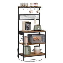 Estante para Pães VASAGLE 80cm com Suporte para Café e 12 Ganchos