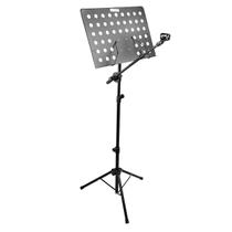 Estante Para Partitura Com Suporte De Microfone Profissional Em Aço Resistente Para Músicos