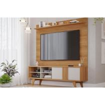 Estante para Sala Paraty TV até 70 Polegadas c/ 1 Porta de Correr e 4 Nichos Nature/Off White - Permóbili Estante para Sala Paraty TV até 70 Polegadas c/ 1 Porta de Correr e 4 Nichos Nature/Off White - Permóbili