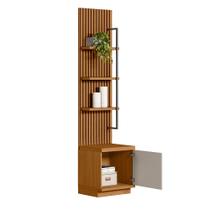 Estante Para Sala Ripada 3 Prateleiras Nature Off White Shop Jm
