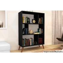 Estante para Sala RT3015 c/ 6 Nichos Preto - Movelbento Estante para Sala RT3015 c/ 6 Nichos Preto - Movelbento