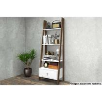 Estante para Sala RT3091 c/ 3 Prateleiras Branco/Rustico - Movelbento Estante para Sala RT3091 c/ 3 Prateleiras Branco/Rustico - Movelbento