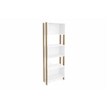 Estante para Sala RT3093 c/ 3 Nichos Rustico/Branco - Movelbento Estante para Sala RT3093 c/ 3 Nichos Rustico/Branco - Movelbento