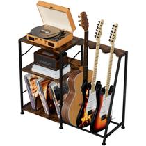 Estante para Toca-Discos Hosfais Rústico Marrom 3 Níveis 85x30x70cm Estante para Toca-Discos Hosfais Rústico Marrom 3 Níveis 85x30x70cm