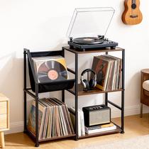 Estante para Toca-Discos Uieke com Armazenamento para Vinil, Armário de Grande Capacidade com 3 Camadas para Mais de 300 Álbuns, Mesa para Mídia com Prateleira para Exposição de Vinil e Suporte para Toca-Discos para Sala de Estar Estante para Toca-Discos Uieke com Armazenamento para Vinil, Armário de Grande Capacidade com 3 Camadas para Mais de 300 Álbuns, Mesa para Mídia com Prateleira para Exposição de Vinil e Suporte para Toca-Discos para Sala de Estar