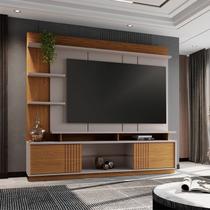 Estante para Tv 65 Polegadas Vinhedos Grigio Fosco / Amendoa