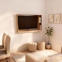 Estante para TV até 50 com 2 Nichos 115cm Painel Moderno Compacto Estante para TV até 50 com 2 Nichos 115cm Painel Moderno Compacto