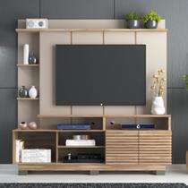 Estante para TV Até 60 Polegadas 2 Portas Carvalho Oak/Cristalo - Decibal