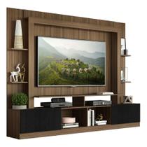 Estante para TV até 65" Multimóveis Oslo FG3395 Madeirada/Preta