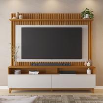 Estante para TV Até 65 Polegadas 2 Portas Ripado Havana Freijó Trend/Off White Tx - Pnr Móveis Estante para TV Até 65 Polegadas 2 Portas Ripado Havana Freijó Trend/Off White Tx - Pnr Móveis