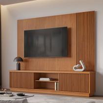 Estante para TV Até 75 Polegadas Valencia New 2 Portas 100% Mdf Naturalle - Mavaular